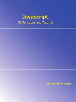 cover image of Javascript--50 functions and tutorial